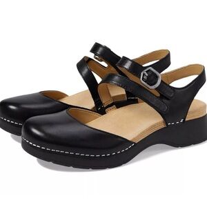 Dansko Rissa Strappy Clog Mary Jane Shoes